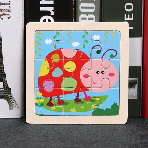 Early education puzzle puzzle toy enlightenment cognition cartoon wooden puzzle